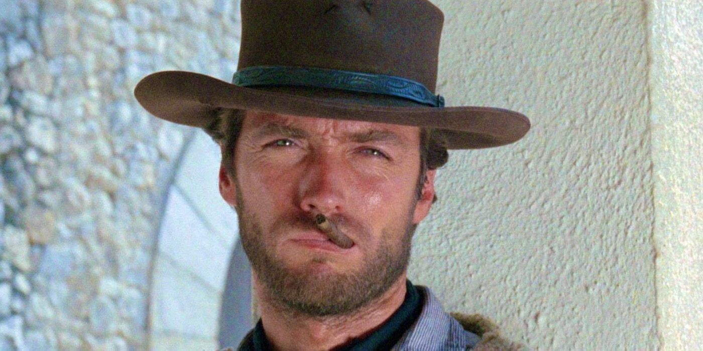 Clint Eastwood smoking in A Fistful of Dollars