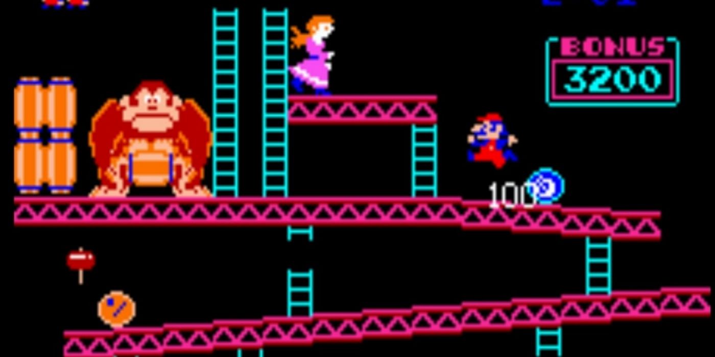 An image of the 1981 graphics of Donkey Kong.