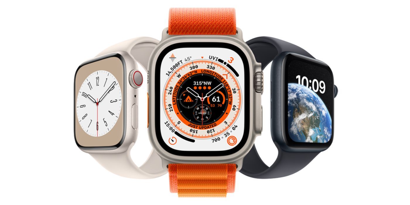 Collage of Apple Watch models