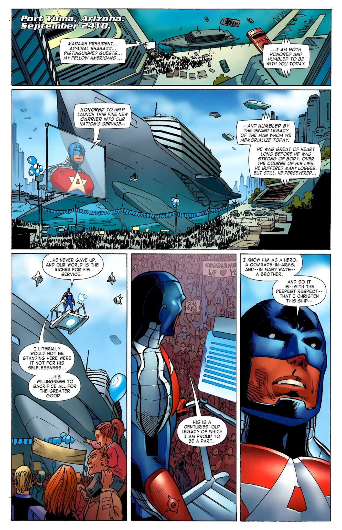 Discurso del comandante A Capitán América