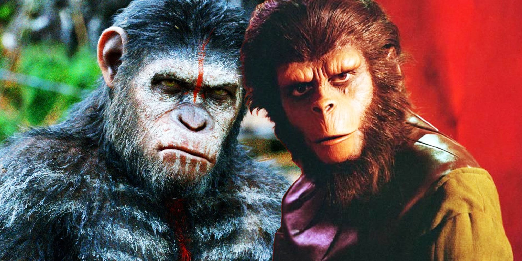 Cornelius and Caesar in Planet of the Apes