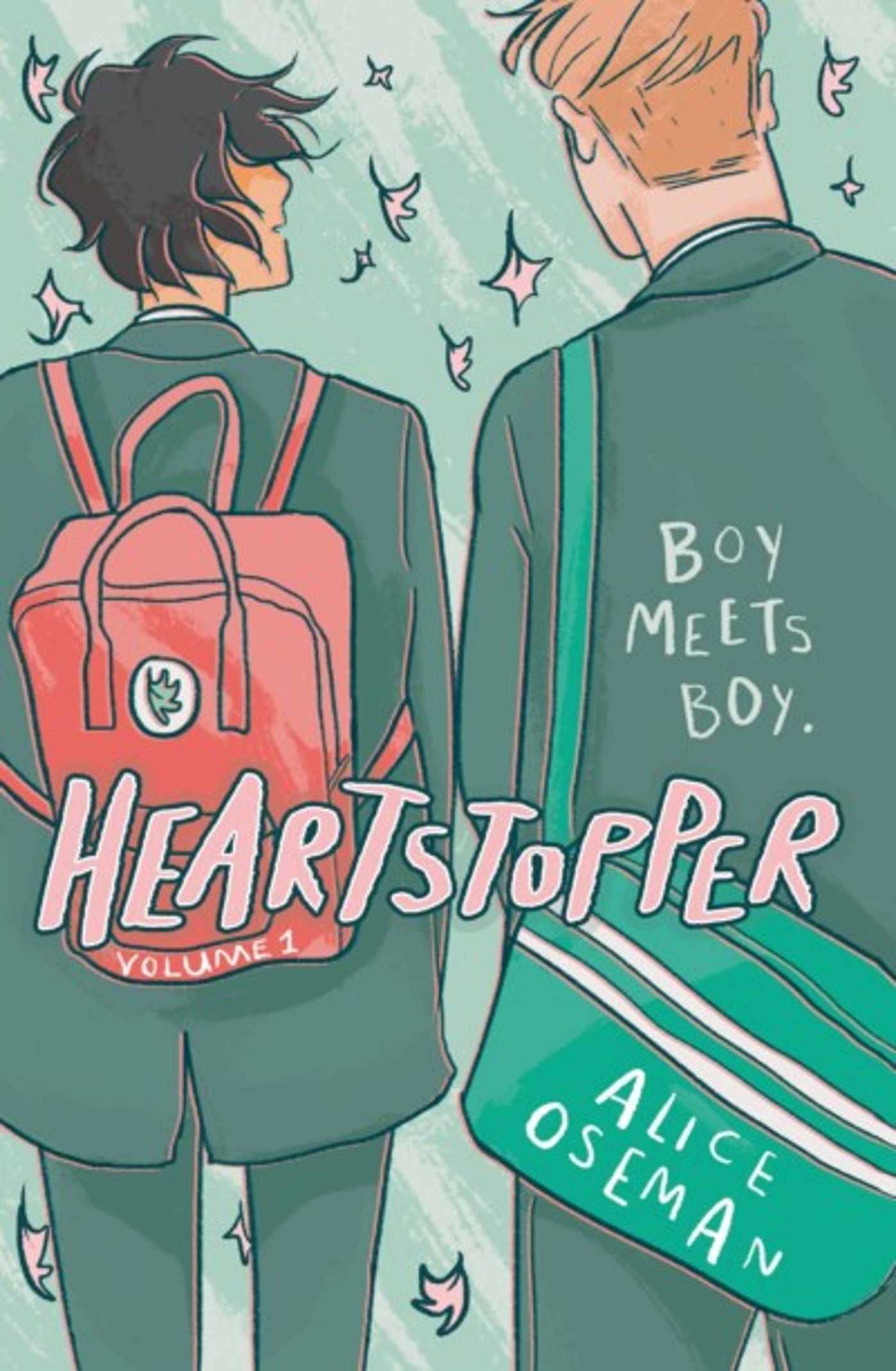 Cover of Heartstopper Volume 1 Featuring Nick and Charlie