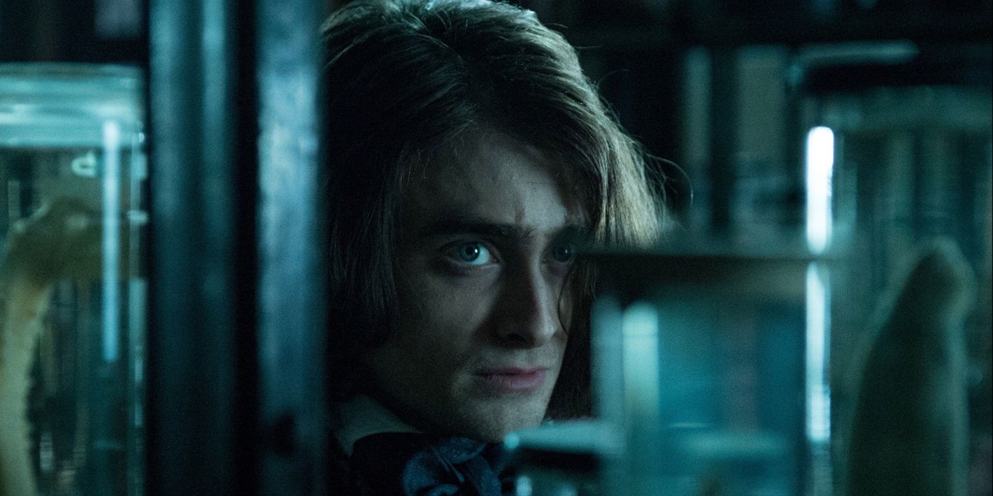 Daniel Radcliffe as Igor looking scared in Victor Frankenstein