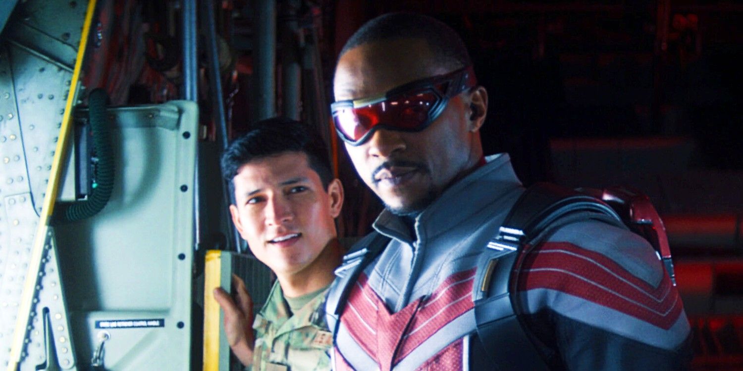 Danny Ramirez and Anthony Mackie in The Falcon and the Winter Soldier