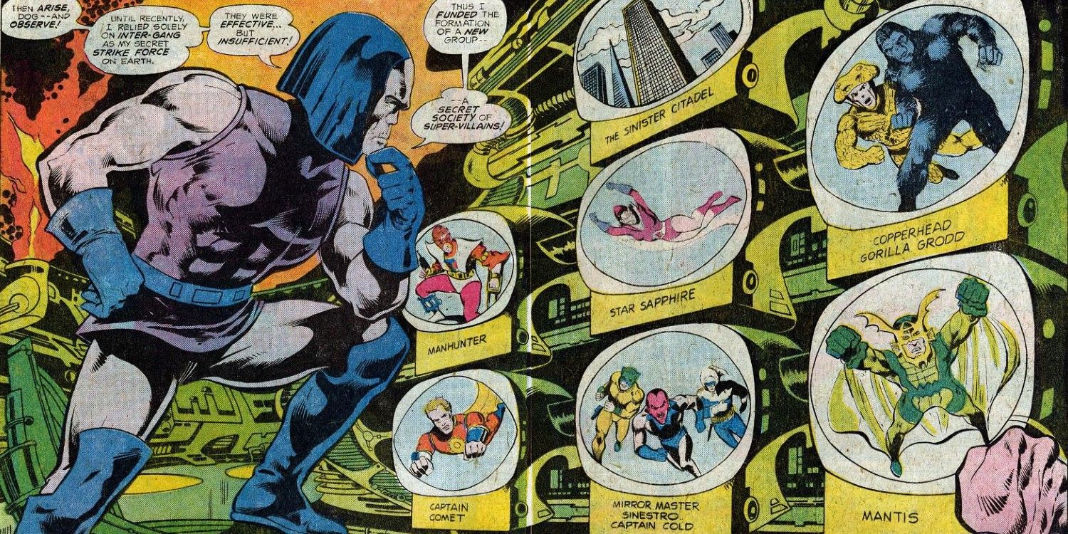 Darkseid Observes The Secret Society of Supervillains