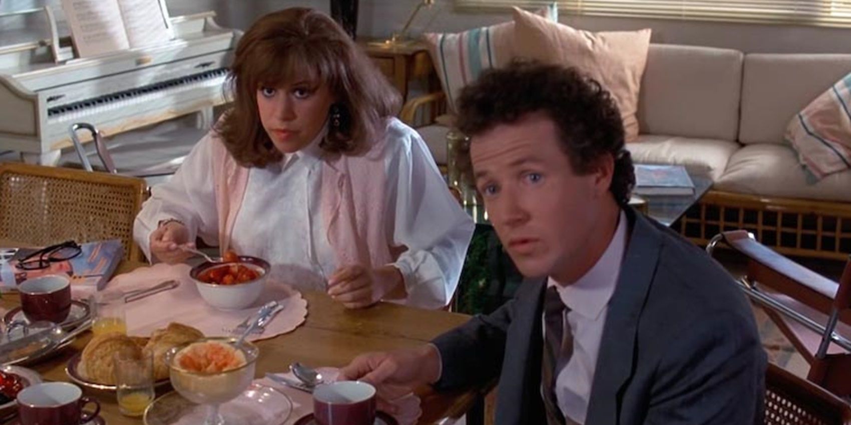 Dave and Linda in the kitchen in Back to the Future