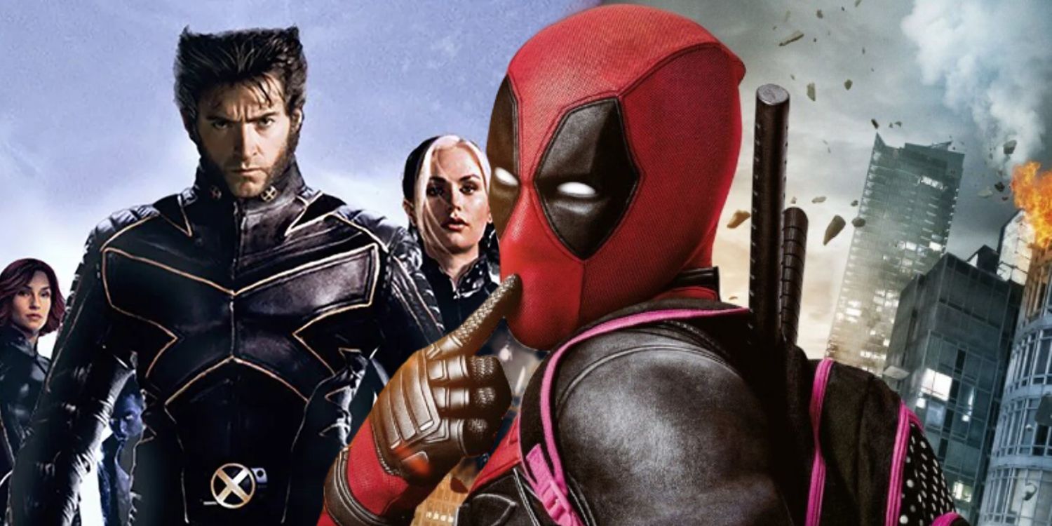 Imagem dividida de X-Men e Deadpool da Fox
