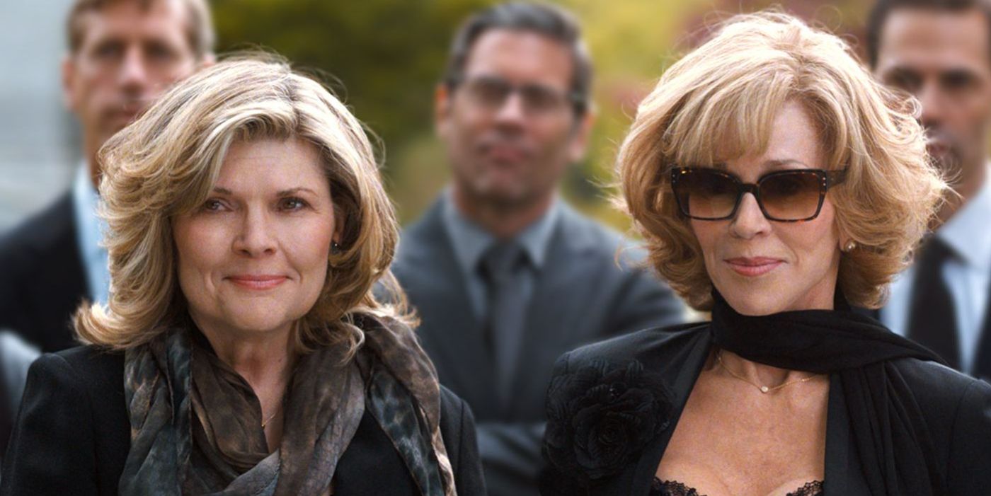 Debra Monk and Jane Fonda in This Is Where I Leave You