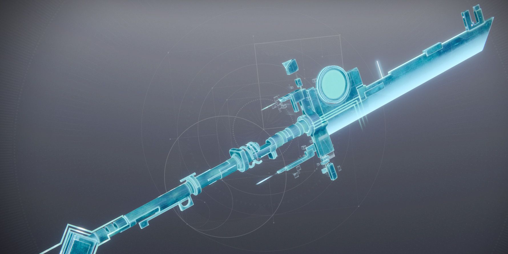 An in-game screenshot of the Vexcalibur's weapon screen in Destiny 2.