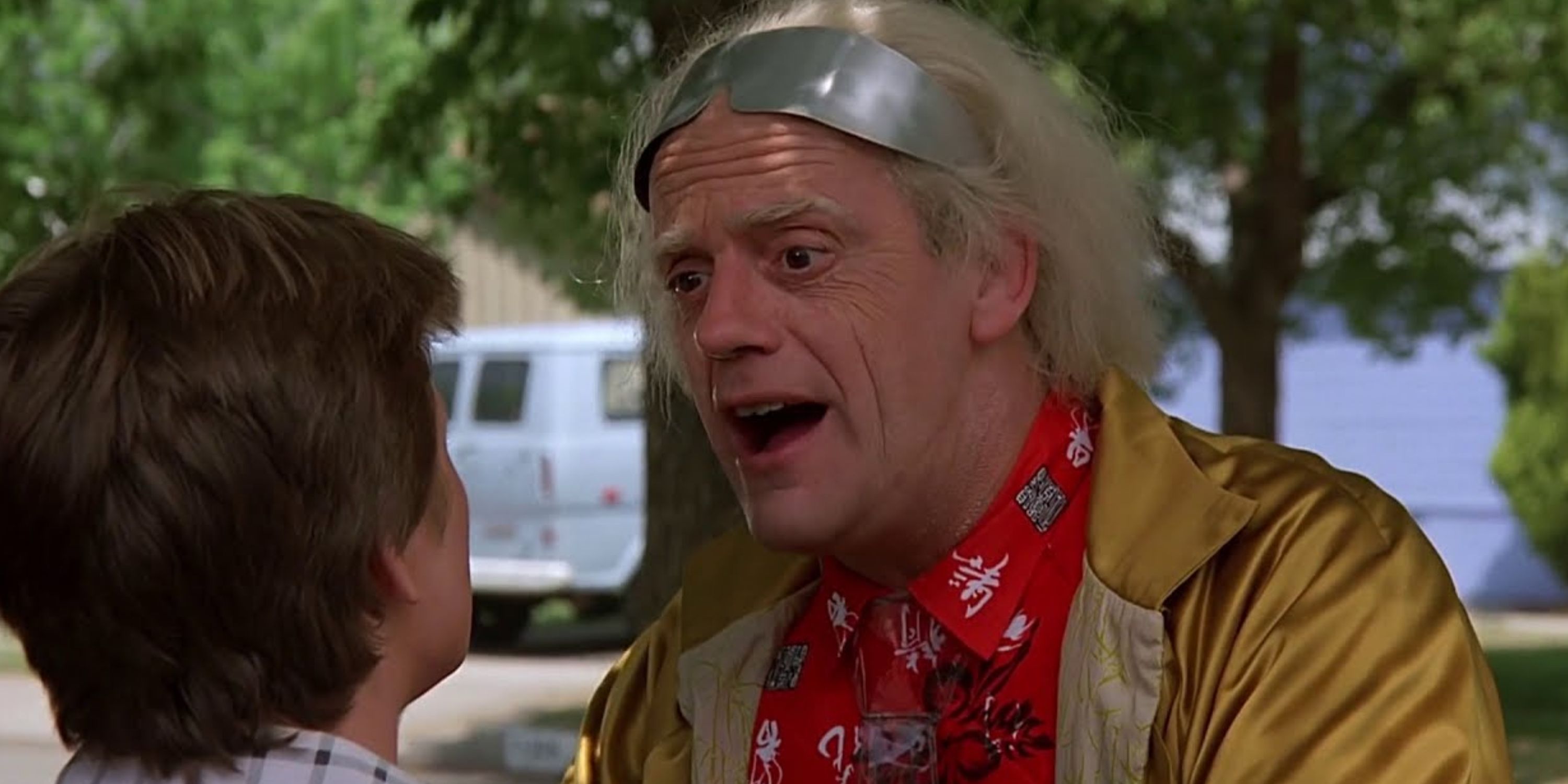 Doc Brown at the end of Back to the Future