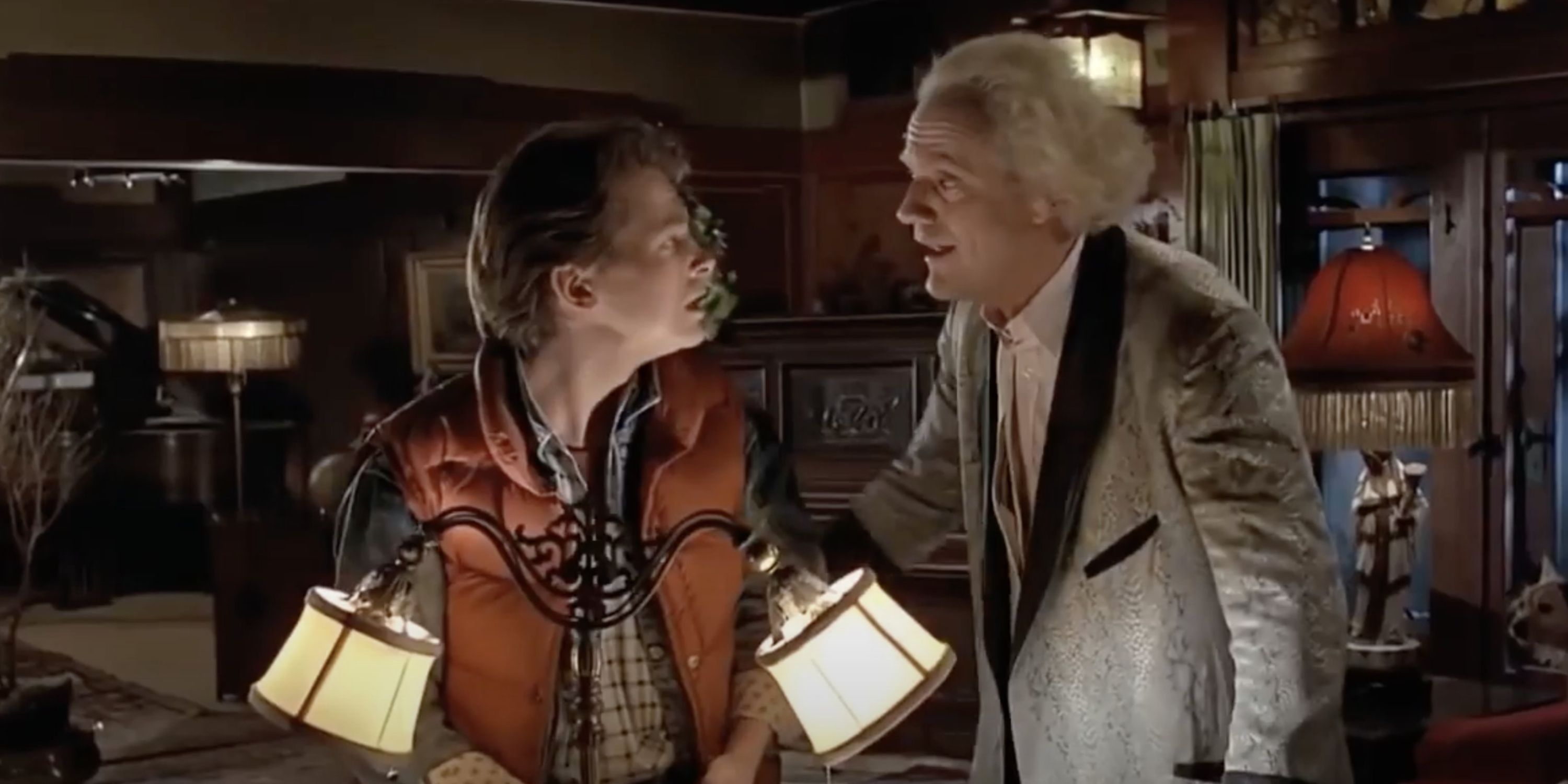 Doc Brown with Marty in Back to the Future