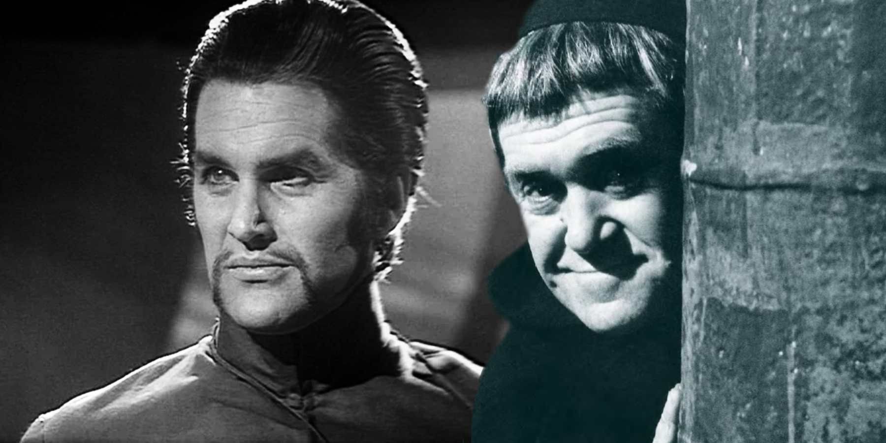 Edward Brayshaw as the War Chief and Peter Butterworth as the Meddling Monk in Doctor Who