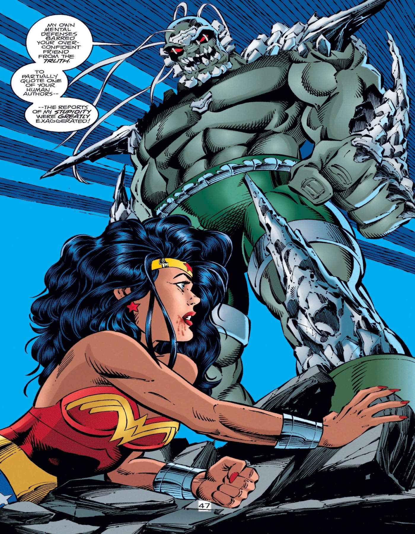 Intelligent Doomsday Looms over Wonder Woman