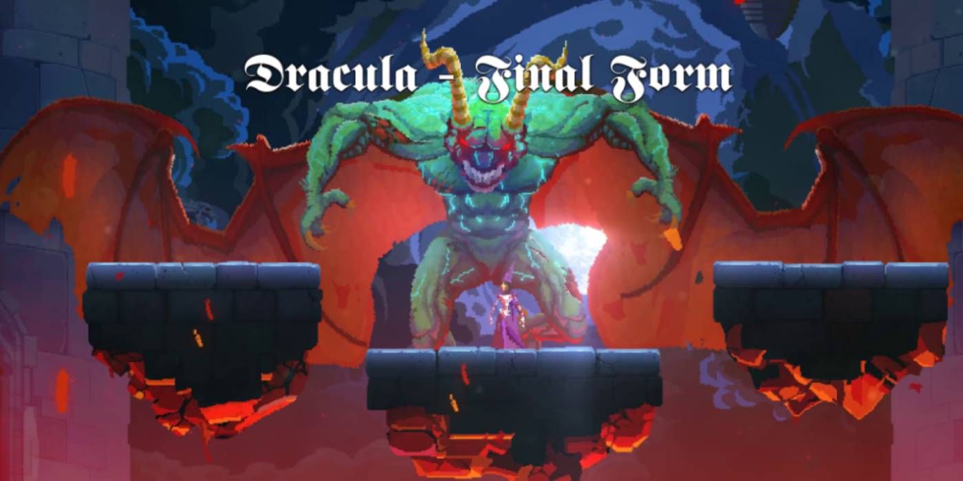 Dead Cells Return to Castlevania DLC Dracula Final Form Phase 2 of Final Boss Fight