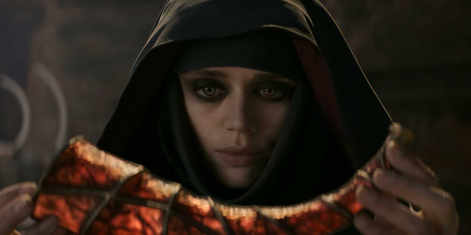 Daisy Head as Sofina, a Red Wizard of Tha in Dungeons & Dragons: Honor Among Thieves.