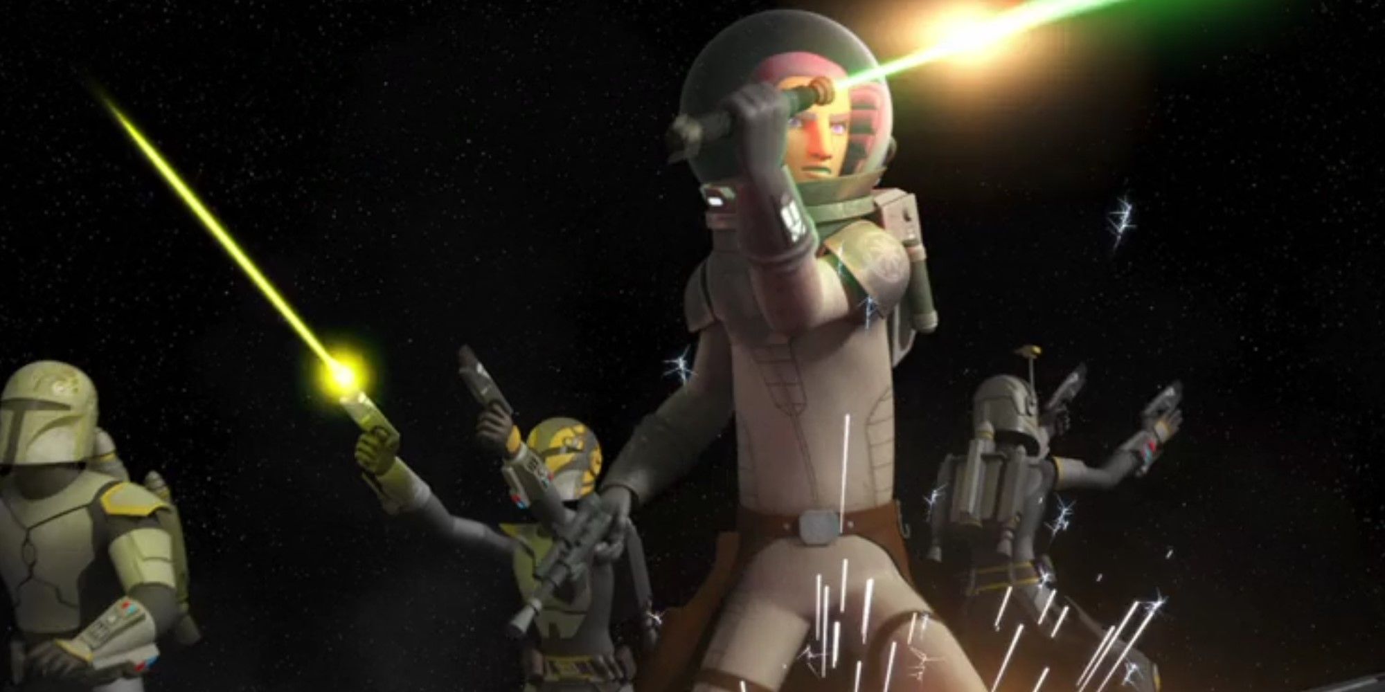 Ezra and the Mandalorians vs. the Empire - Star Wars Rebels season 3