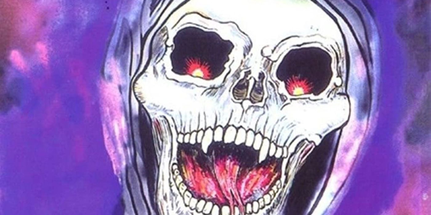 The cover art for Faces of Death III featuring a screaming skull