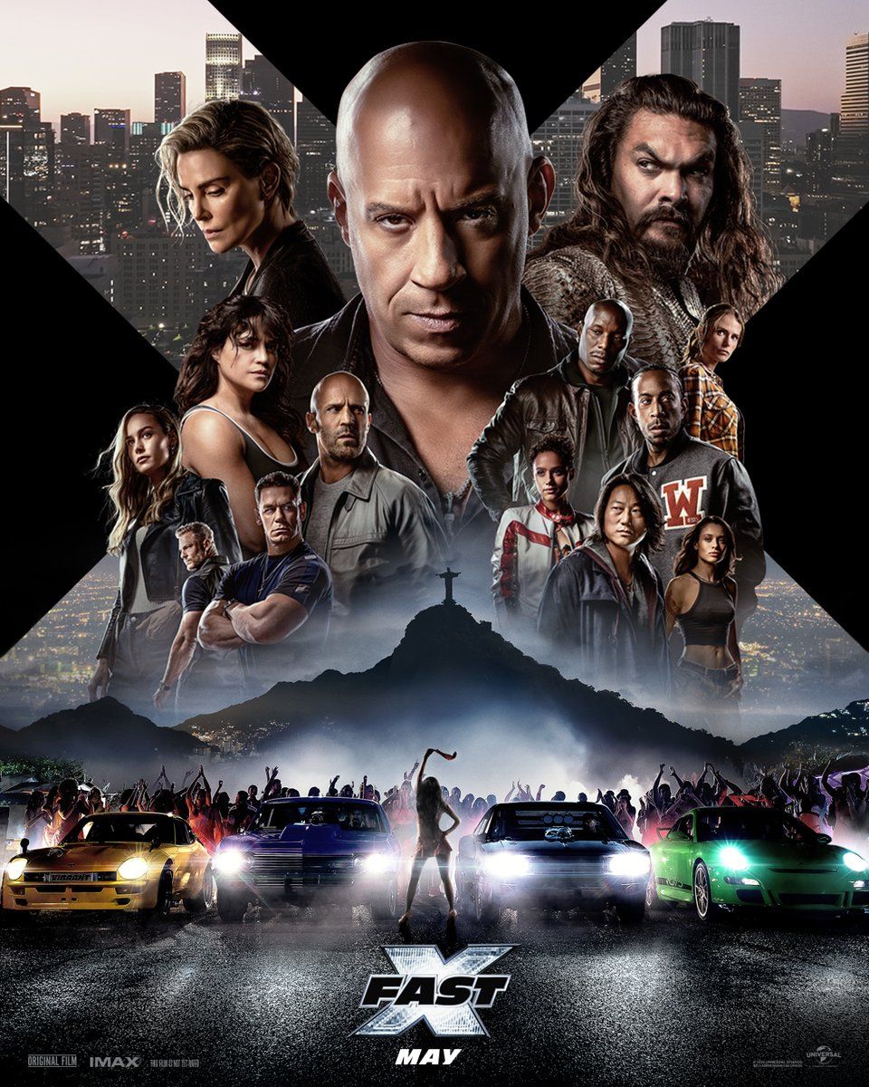 The huge Fast X cast on a Fast X poster