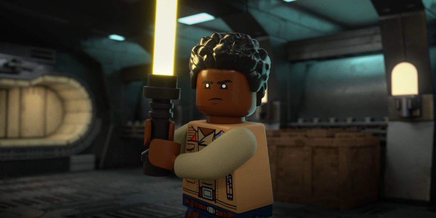 Finn trains to be a Jedi - LEGO Star Wars Holiday Special