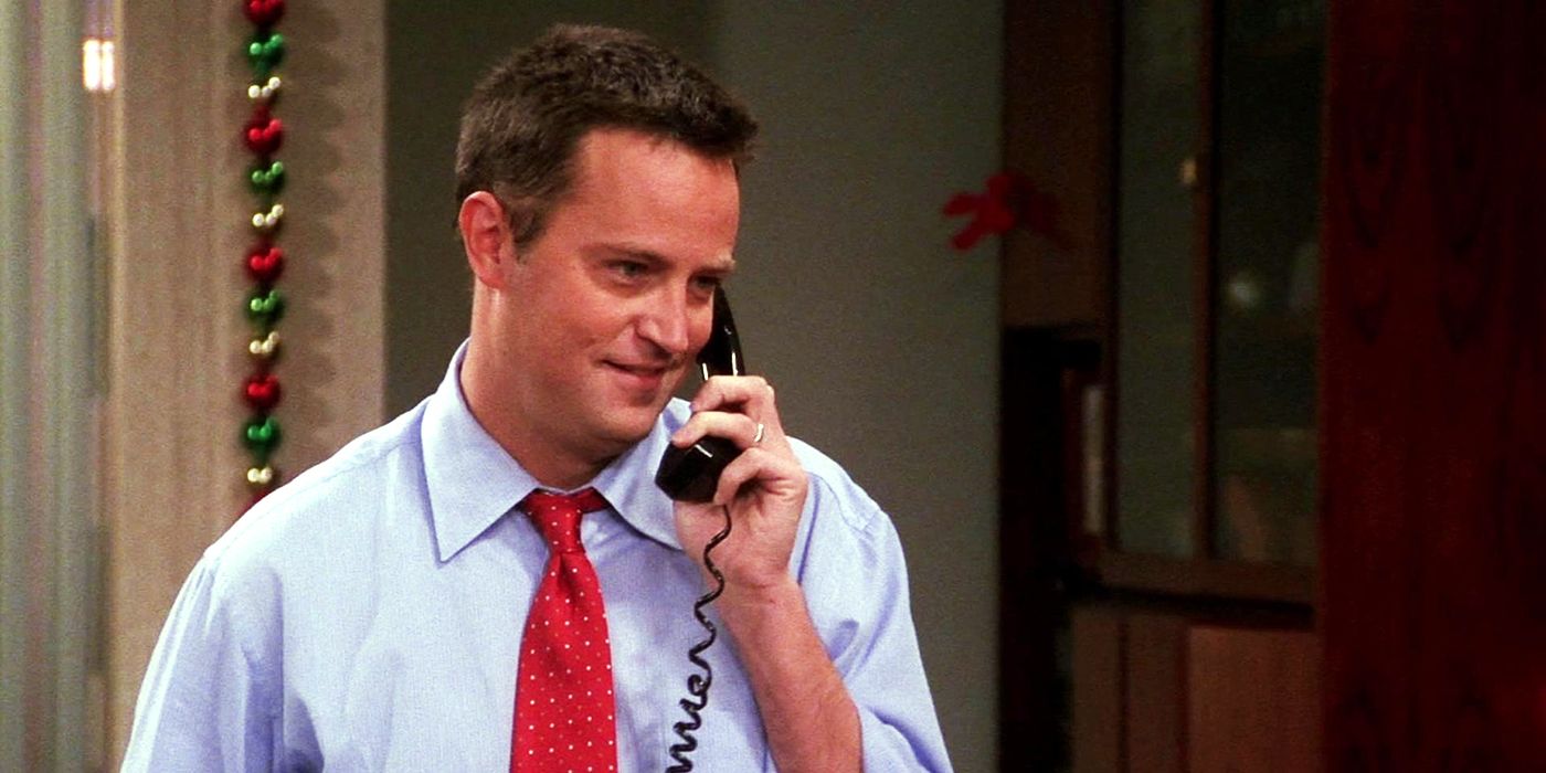 Matthew Perry on the phone as Chandler in Friends