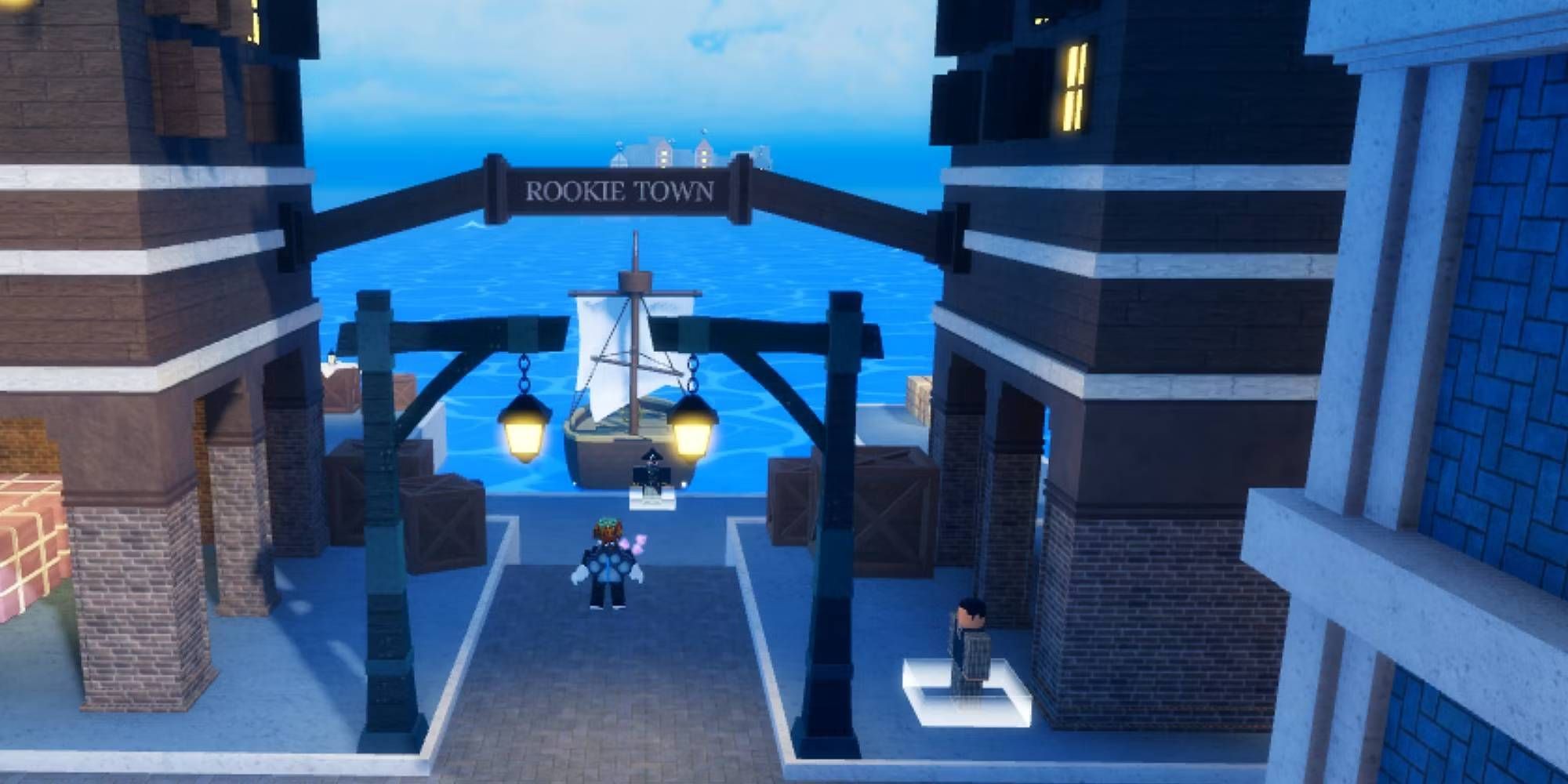 Roblox Fruit Warriors Rookie Town Area for Players to Start in