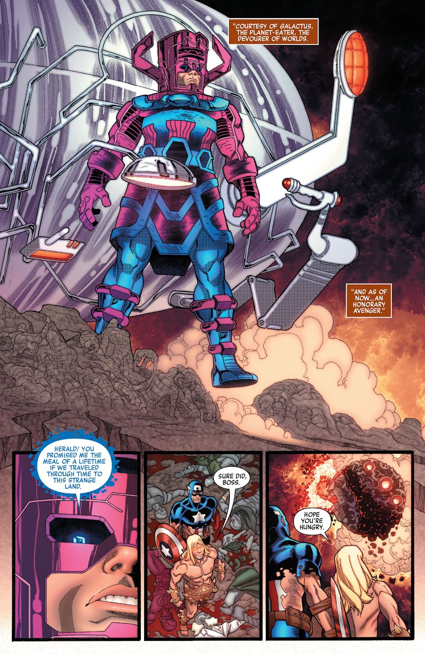 Galactus becomes an honorary Avenger