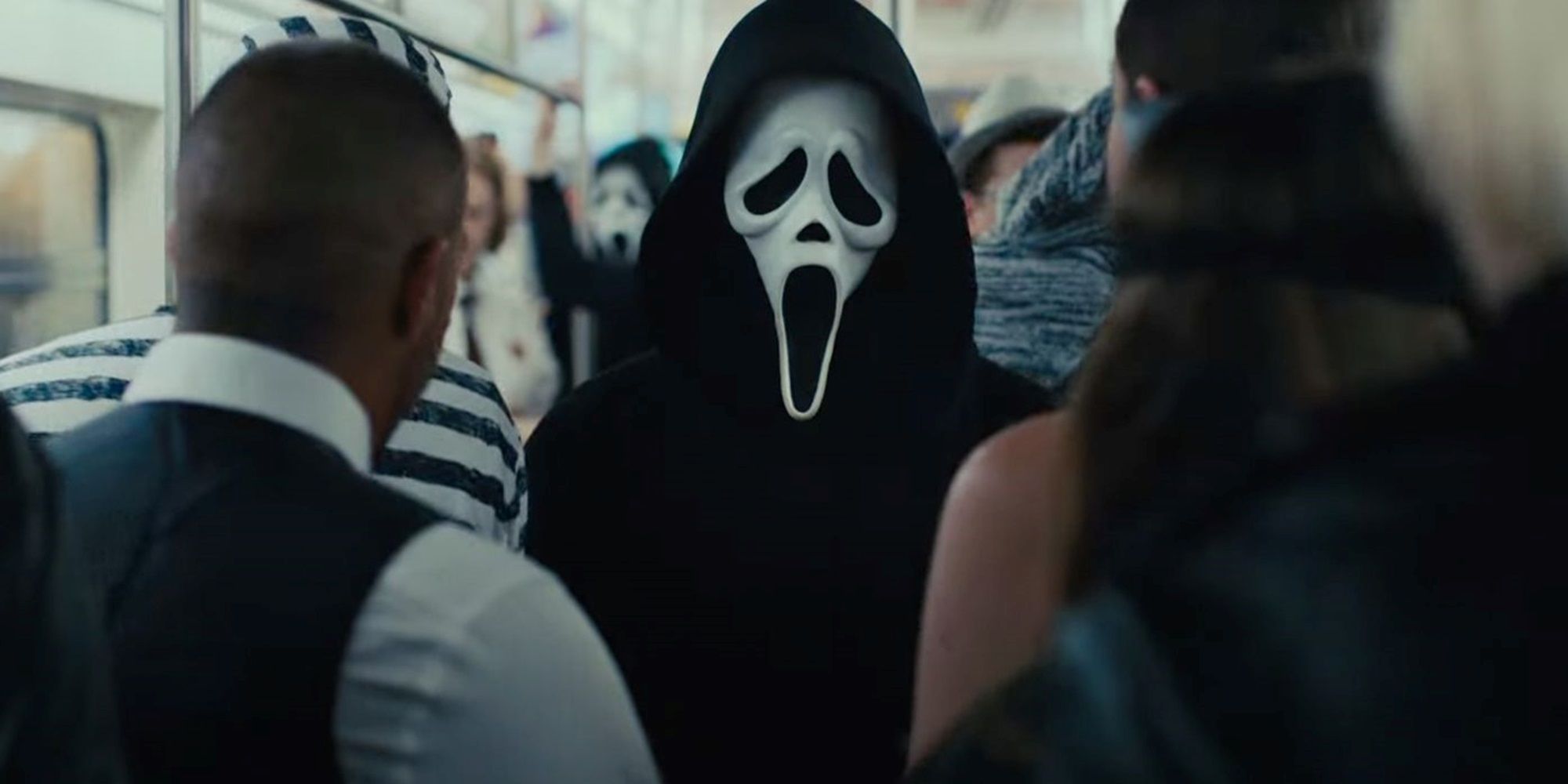 The ghost on the subway train in Scream VI