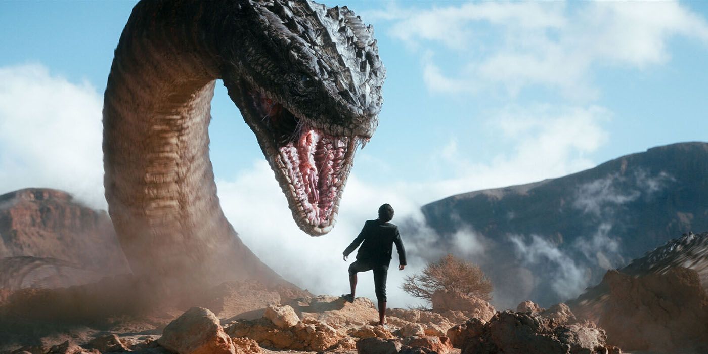 Giant Snake in The Magic Flute