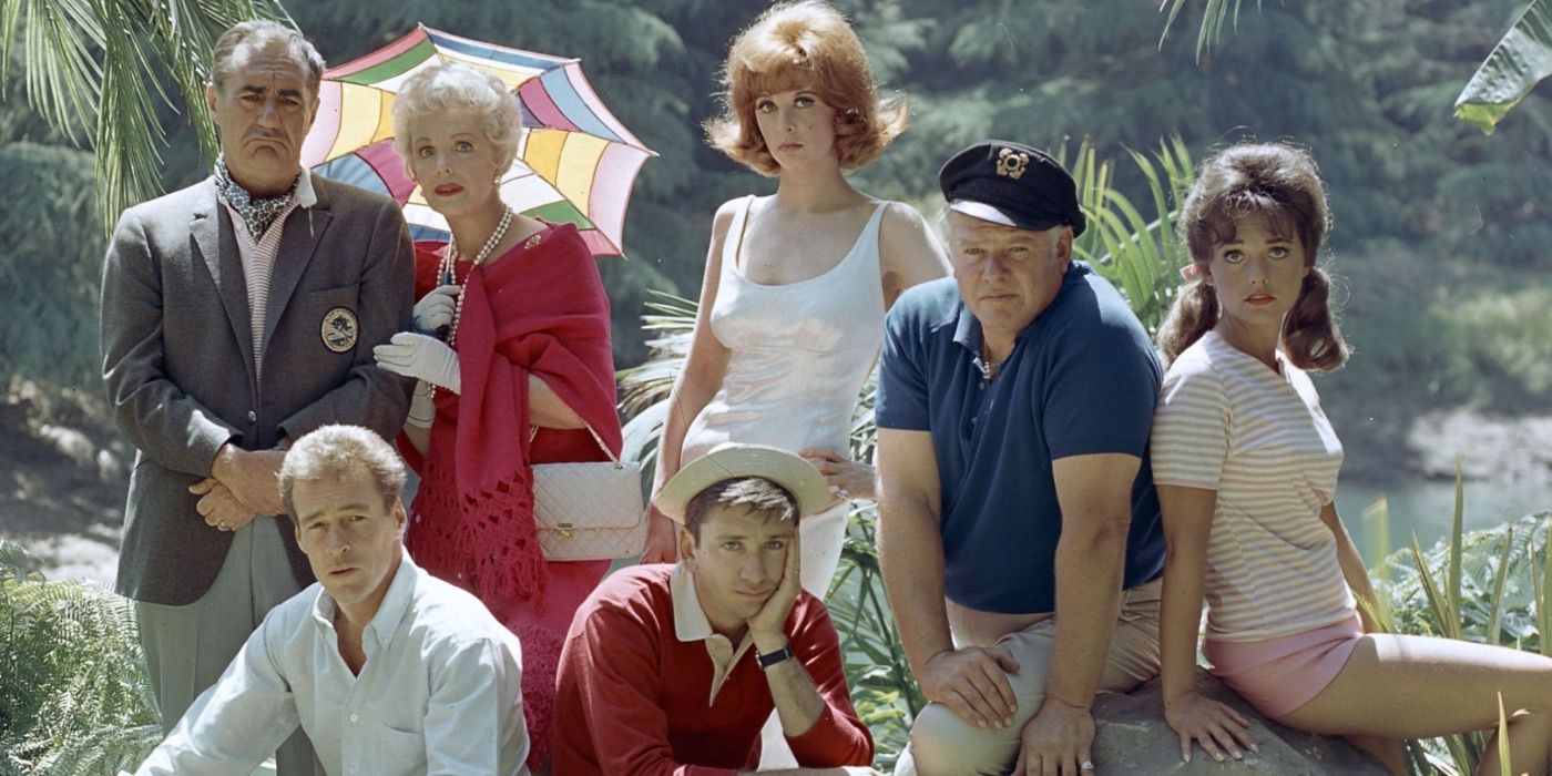 The cast of Gilligan's island looks on in a promo image