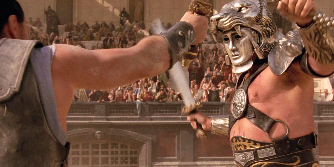 Gladiator fight scene image