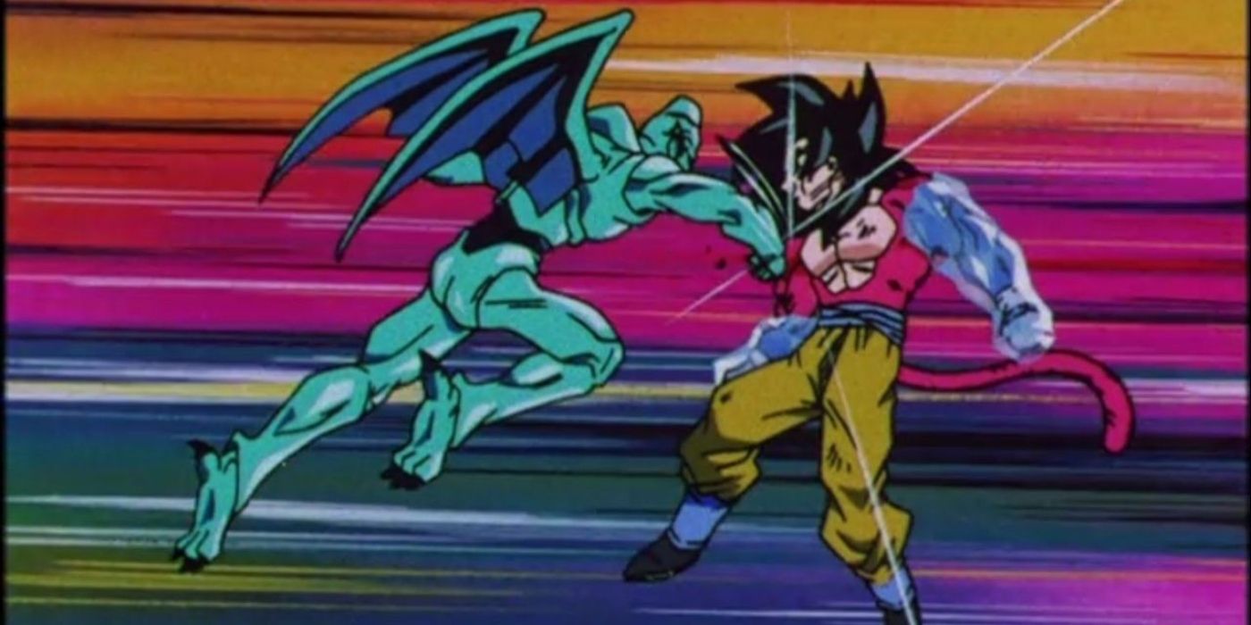 Goku vs a Shadow Dragon.