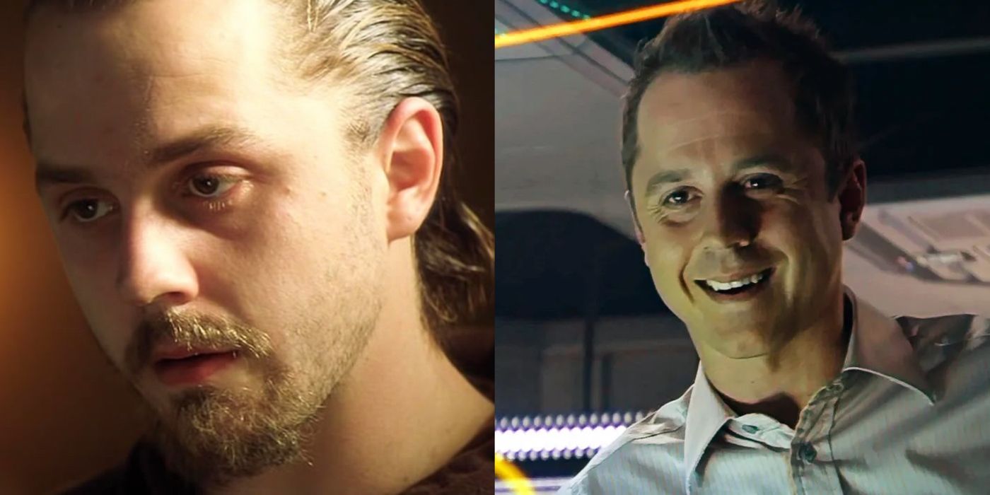 A split image of Giovanni Ribisi in Gone in 60 Seconds and Avatar 