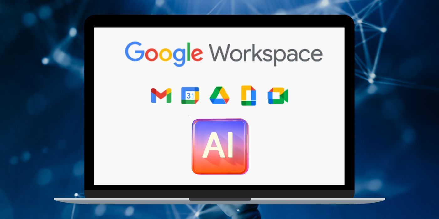 Image of Google Workspace apps logo with AI symbol. 