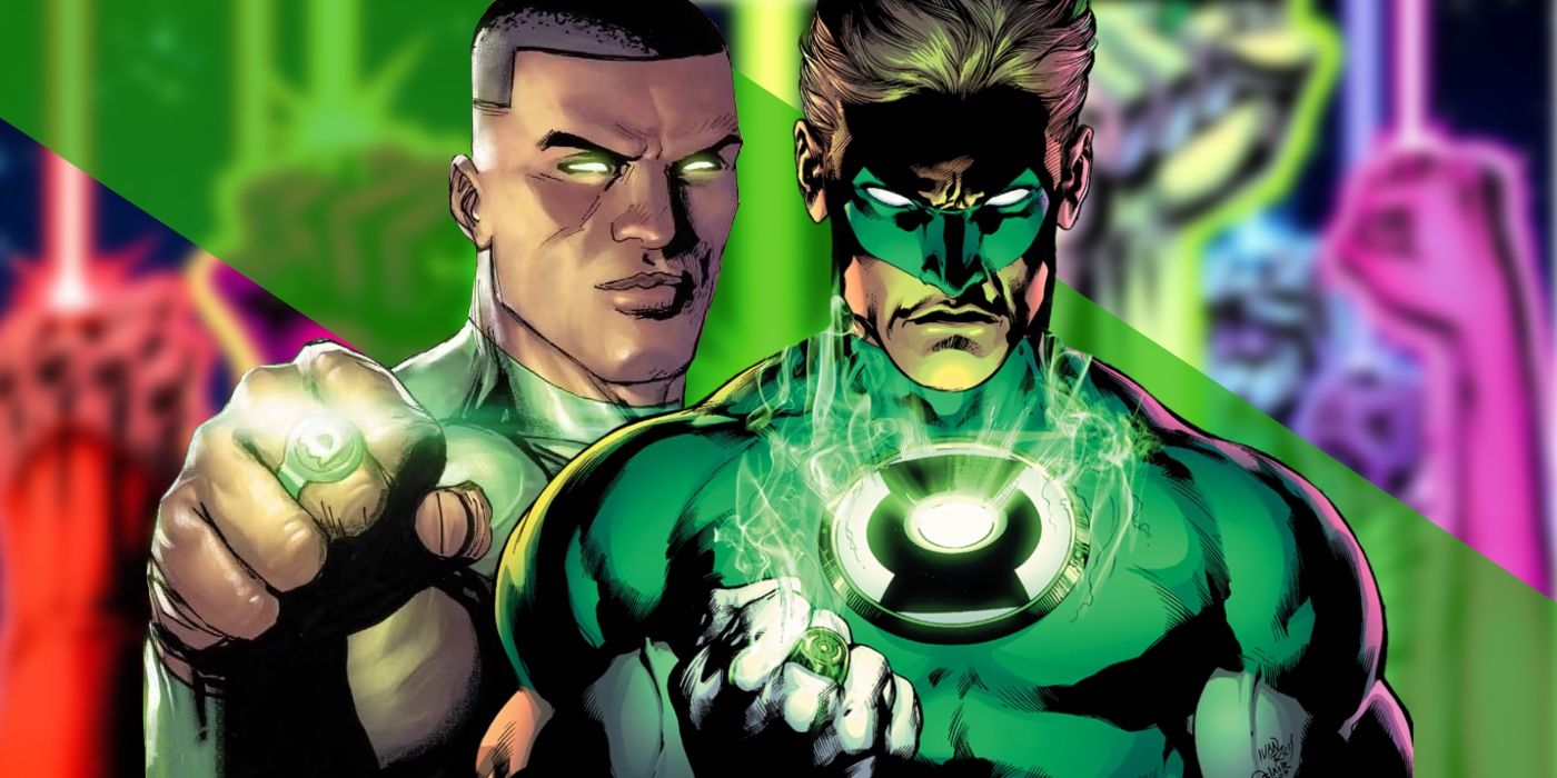 Green Lanterns Hal Jordan and John Stewart Over Blackest Night Cover
