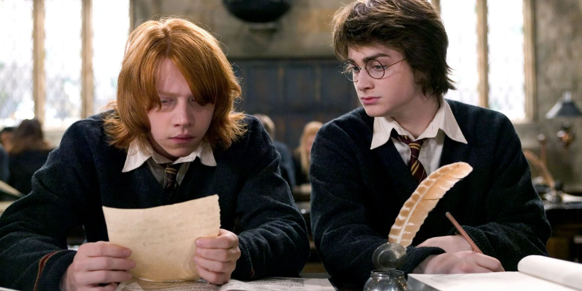 Rony e Harry em Harry Potter