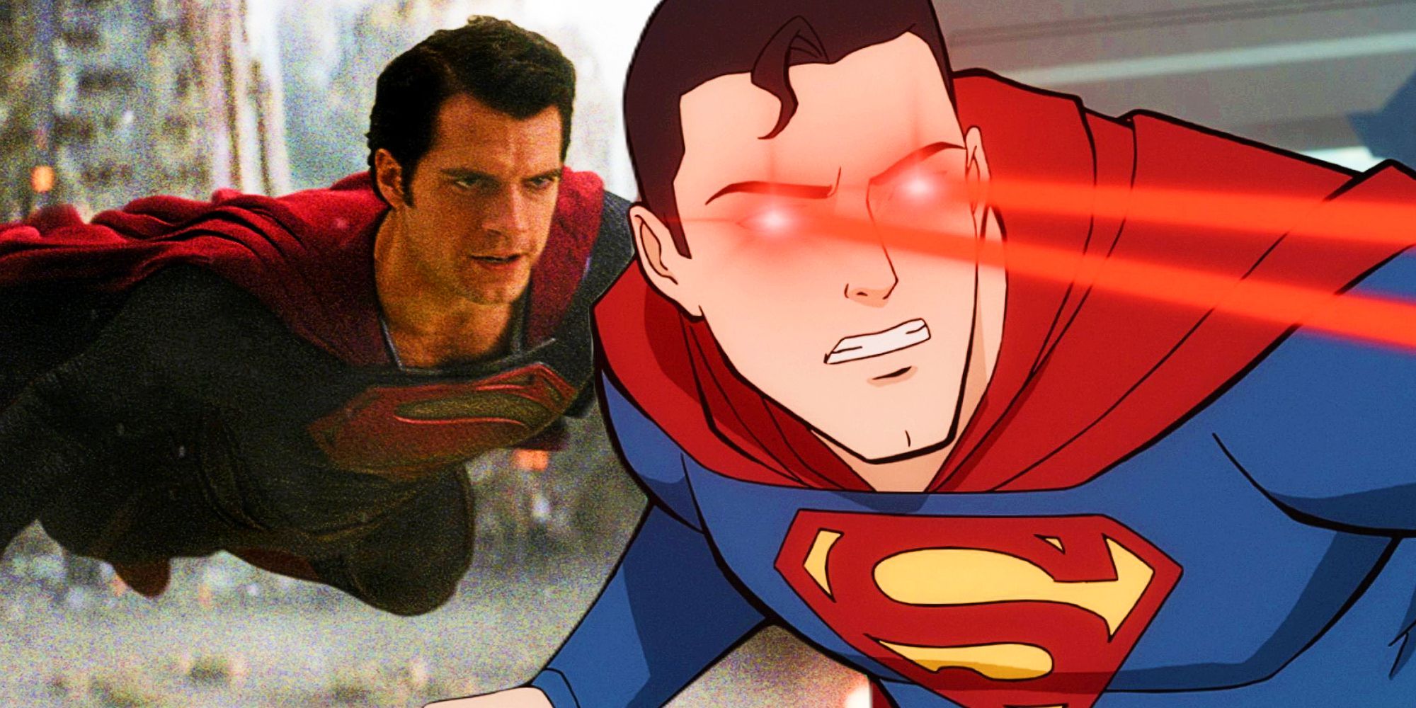 Henry Cavill as Superman in Man of Steel and Superman in Man of Tomorrow