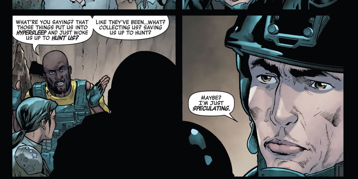 Predators keeping people in hypersleep.