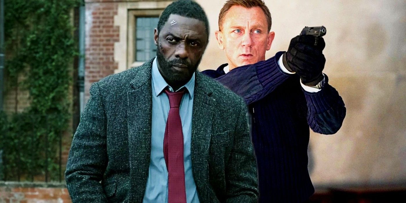 Idris Elba as Luther and Daniel Craig as James Bond
