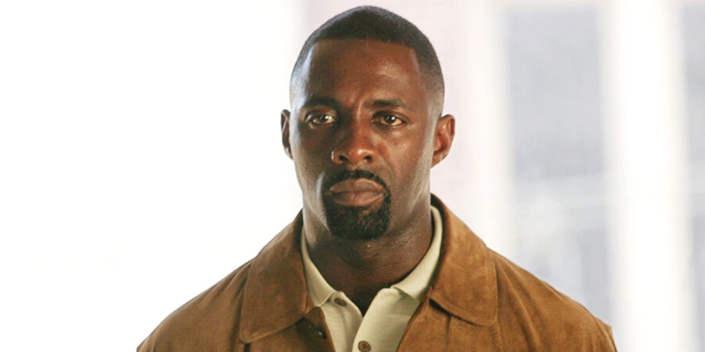Idris Elba looking serious as Stringer Bell in The Wire.