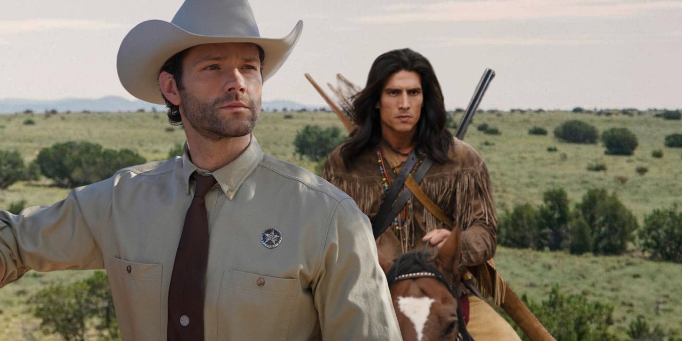 Jared Padalecki as Cordell Walker from Walker with Justin Johnson Cortez as Calian from Walker Independence