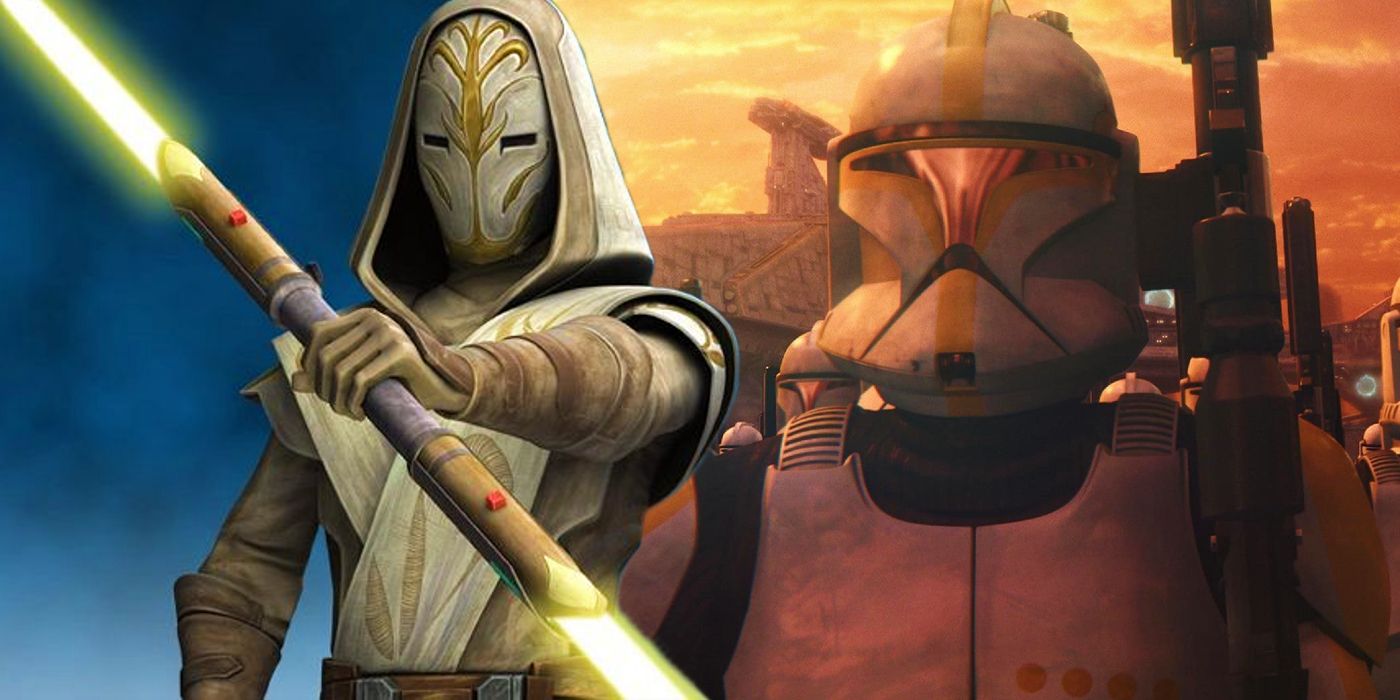 Jedi Temple Guard y Clone Troopers de la trilogía de la precuela de Star Wars