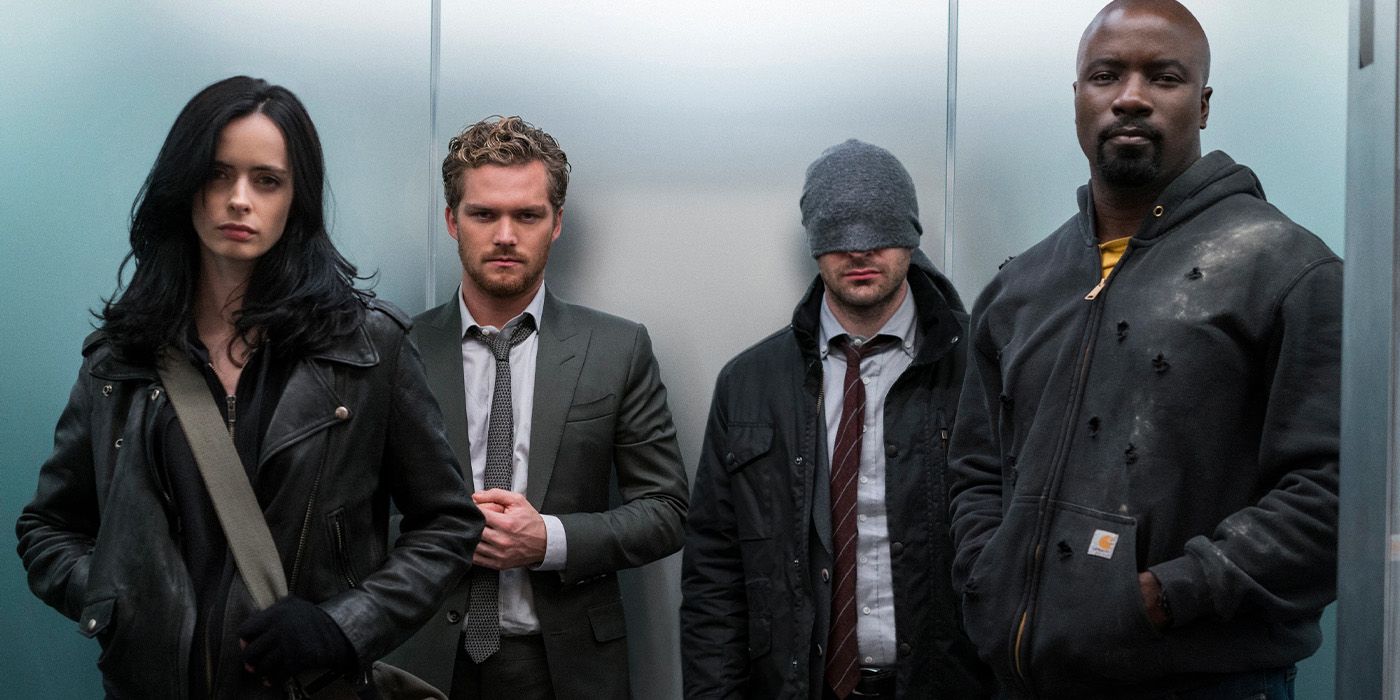 jessica jones danny rand matt murdock and luke cage in the defenders