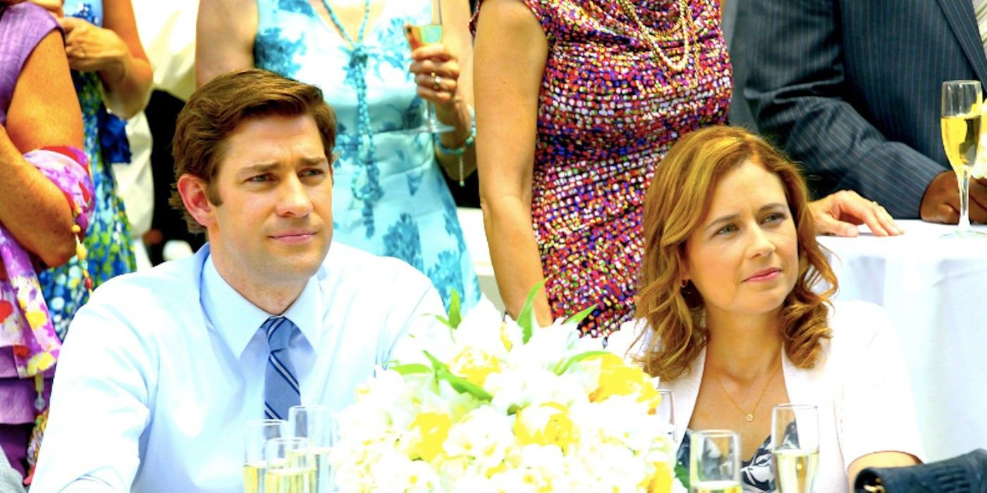 Jim and Pam at Roy's Wedding in The Office