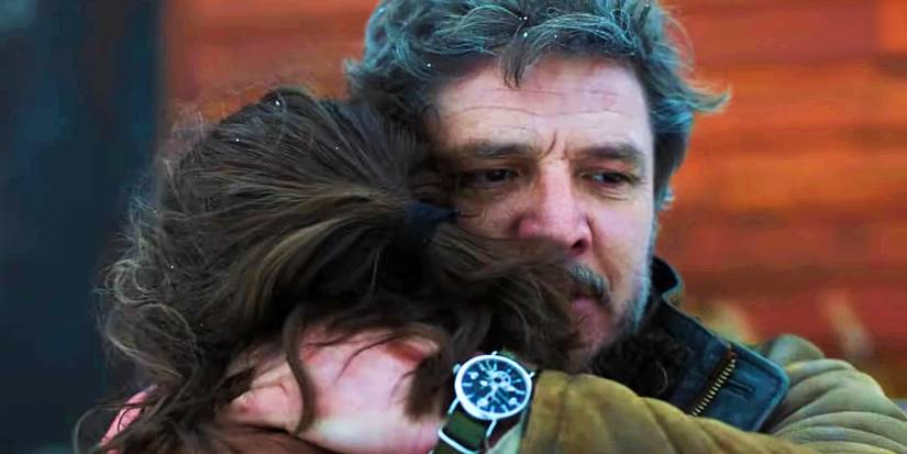 Joel hugging Ellie in The Last of Us episode 8 calling her Baby Girl