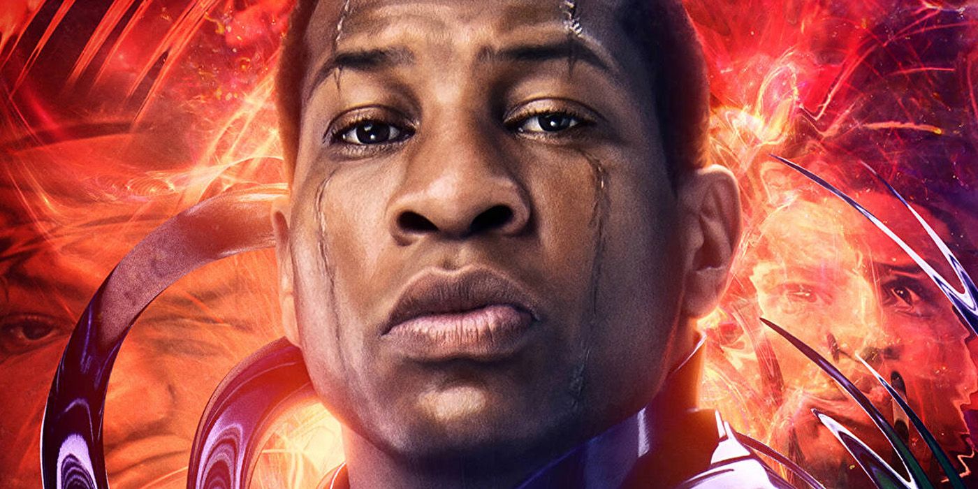 Jonathan Majors as Kang the Conqueror in a poster for Ant-Man and the Wasp Quantumania