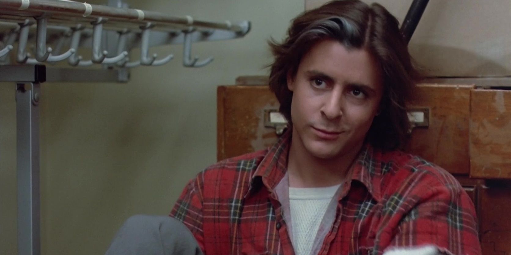 Judd Nelson smiles in The Breakfast Club