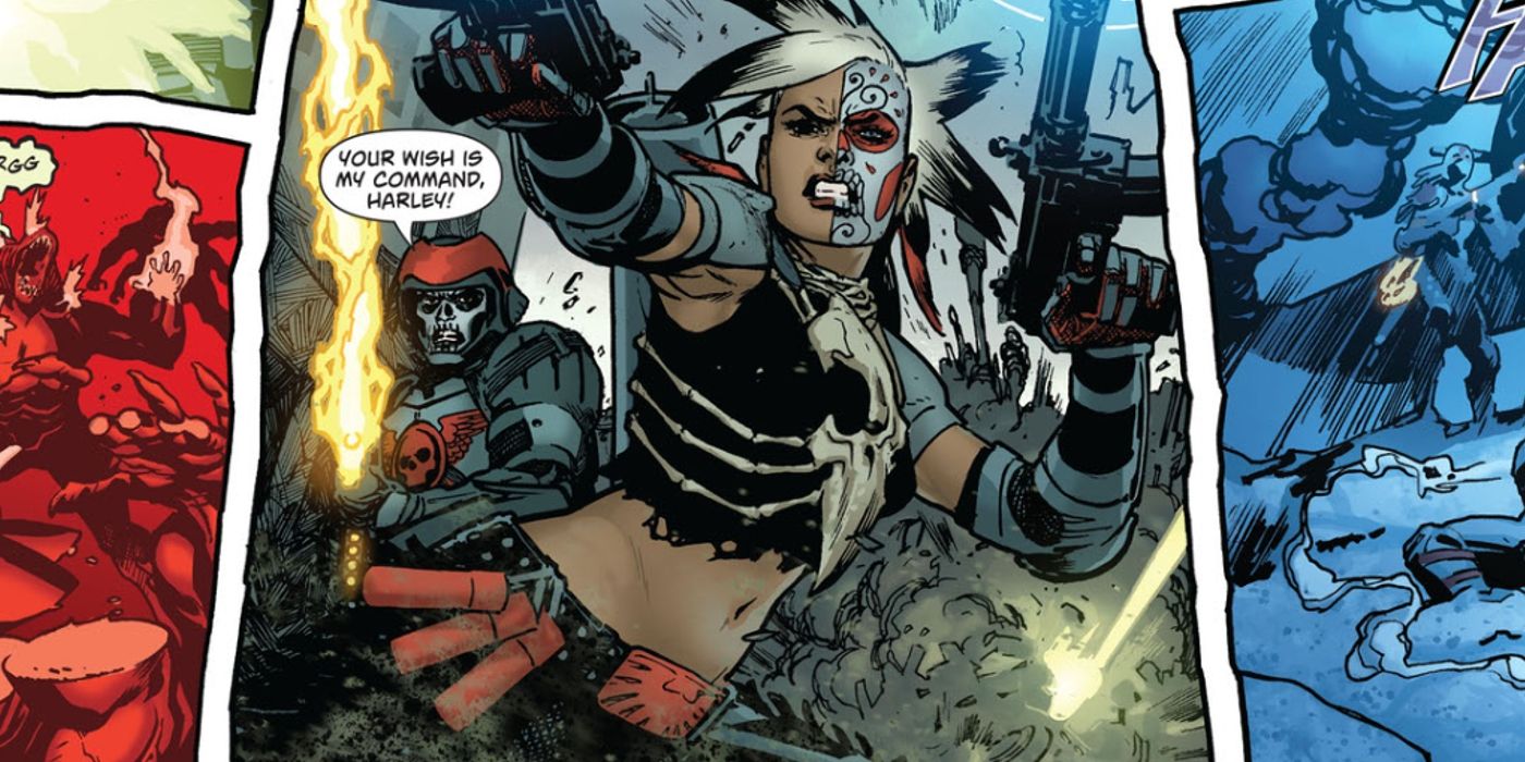 Liga de la justicia de los asesinos Harley Quinn DC Comics