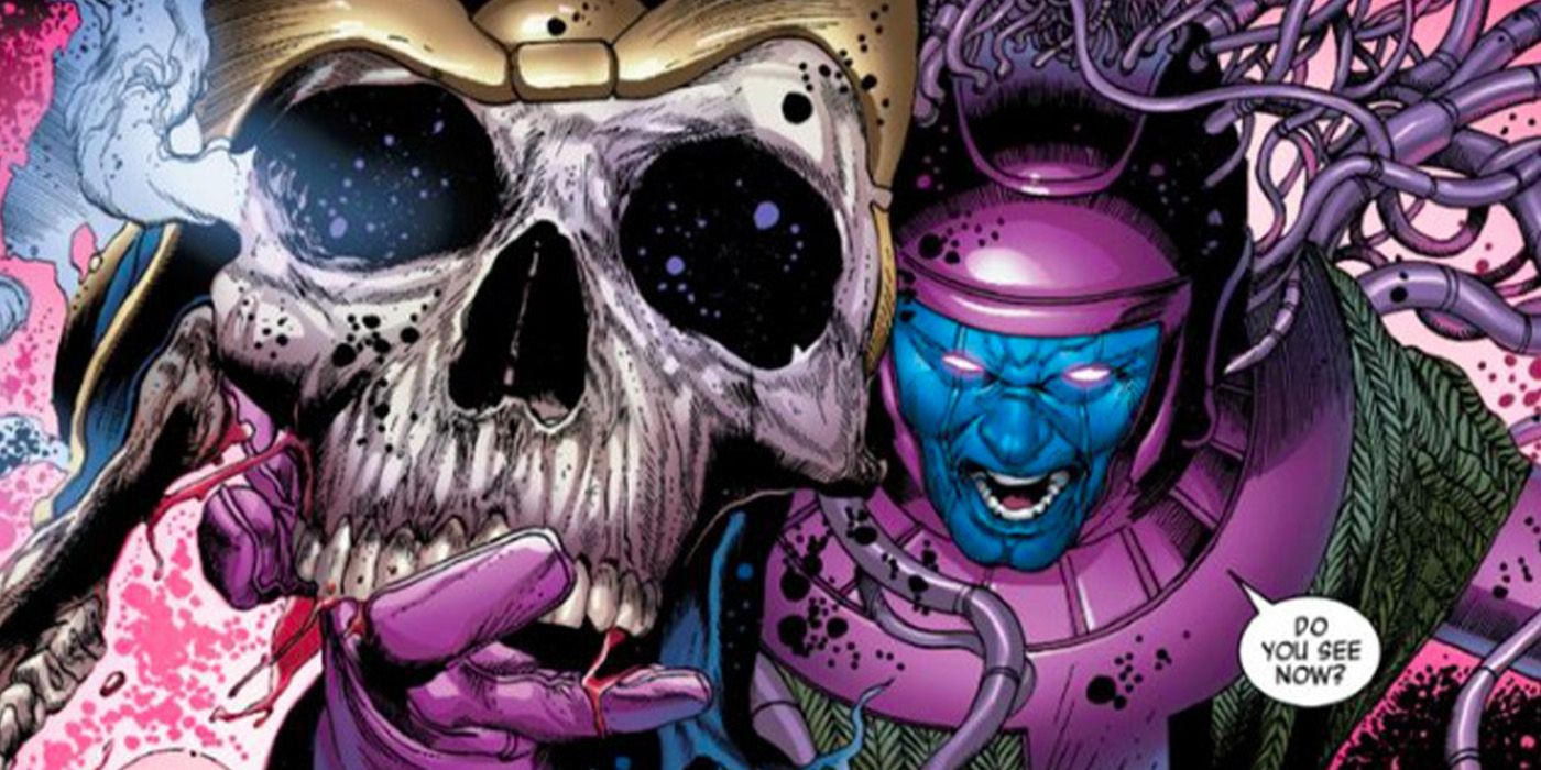 Kang the Conqueror defeats Thanos in Marvel Comics