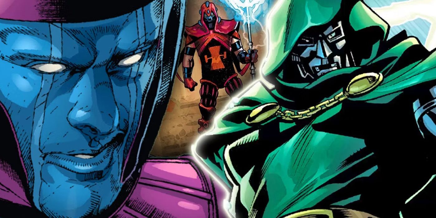 kang the conqueror doctor doom and the scarlet centurion in marvel comics