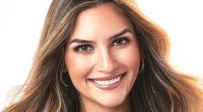 Kat Izzo from The Bachelor close up smiling